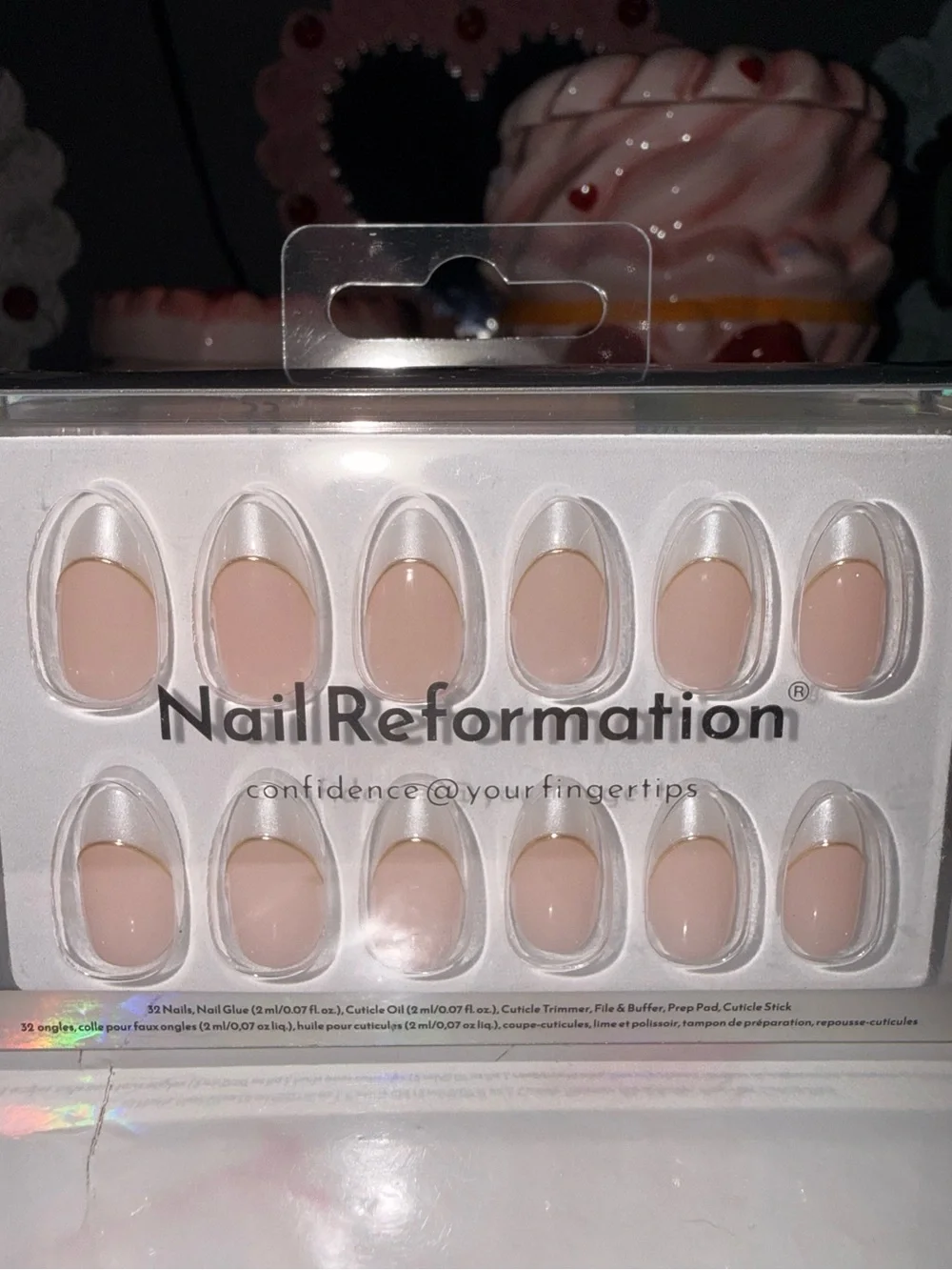 NailReformation Nude Press-On Nails — Natural Pink Almond Set
